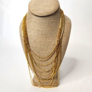 Joan Rivers Women's Layered Necklace Gold Toned
